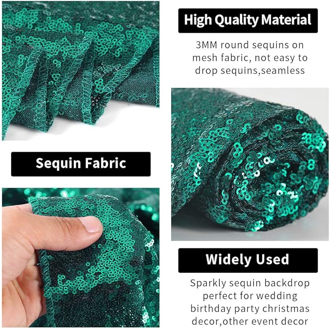 Backdrop Curtain Hunter Sequin Mesh, 2 FT x 8 FT, Pack of 4