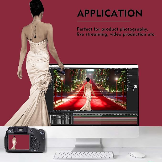 Wine Red Photography Backdrop for Photoshoot, Photo Backdrop Curtain, Perfect Burgundy Backdrops for Party Portrait Photoshoots Video Studio 8FTx10FT