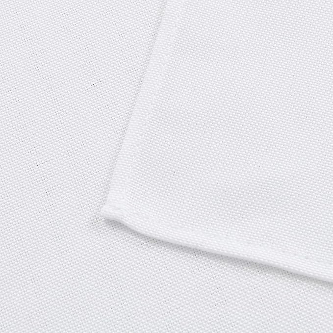 Rectangle Tablecloths 2 Pack, White Faux Linen, 70 x 140 Inch