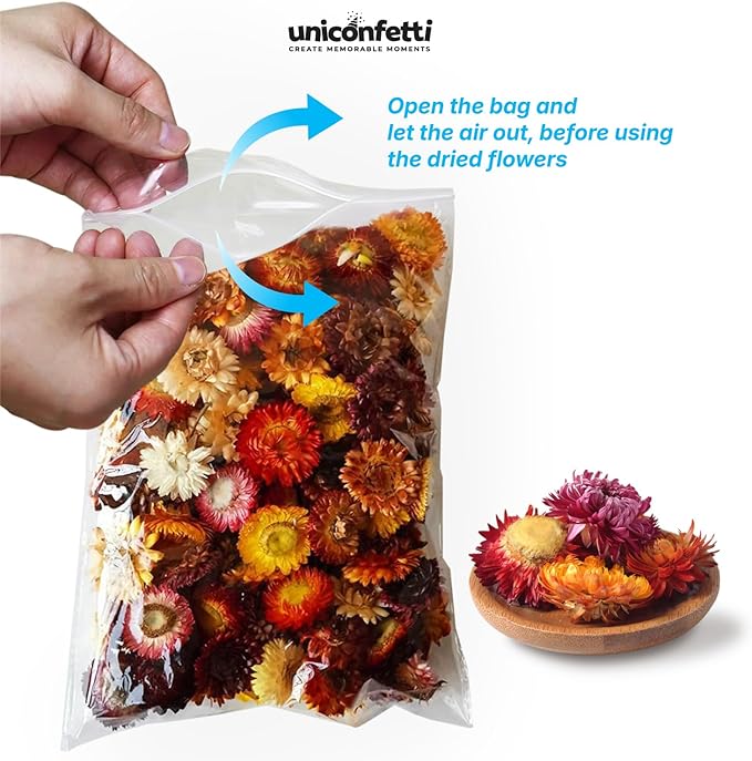 Dried Flower Mixed Flowers Biodegradable Confetti - Real Flower Petals for Weddings, Flower Girl Toss, Wedding Send Off Ideas, Party Table Decoration | Boxed - 8oz (0.5lbs)