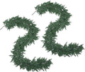 Garlands: Green Plastic Cedar, 9 Feet Long, Set of 2 Pieces