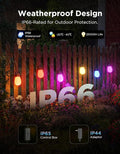 Outdoor String Lights with 48 Ft Color-Changing LED Bulbs