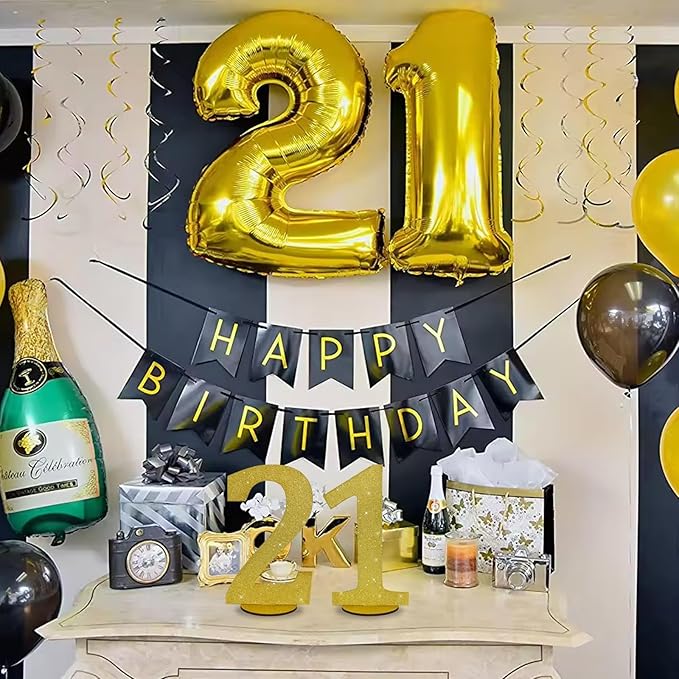 TONIFUL 11.8 Inch Gold Glitter Numbers Table Centerpieces 0-9 Birthday Party Decorations,Shining Gold Digital 1 for Birthday Party,Wedding,Bridal Shower,Engagement,Photo Shoot,Anniversary