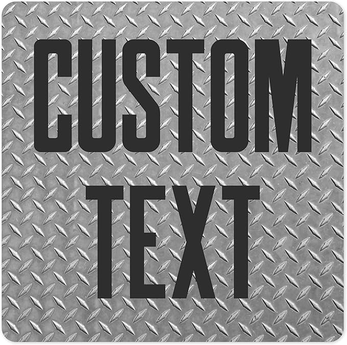 Custom Sign, Custom Street Sign, 11 Font Colors, 13 Font Styles, 4 Hole Options, 22 Sizes, 36x36 Inches, Rust Free DiBound, Fade Resistant, Made in USA by My Sign Center (Diamond Metal)