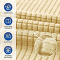 Sofa Slipcover in Champagne, Stretch Fit, Machine Washable