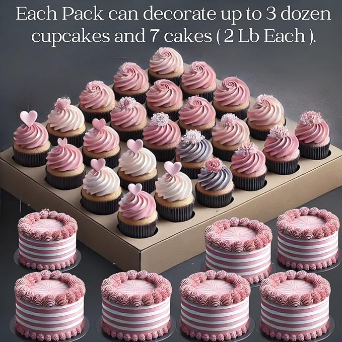 Confect Sprinkles for Cakes & Cupcakes Decoration Assorted pack of 5 Pink Pop Sprinkles Mix Blush Pink, Baby Suger & Coral Dragees Baby Pink Jimmies Vegan, Gluten-Free, Nut-Free, Soy-Free, Dairy-Free , Handcrafted Sprinkle- 5 Oz