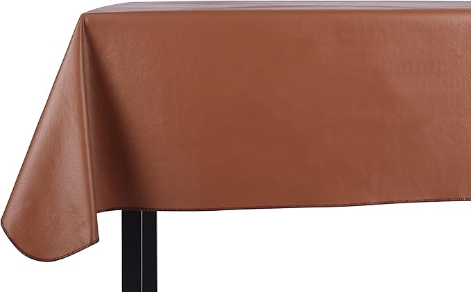 Tablecloth, Terra Vinyl, Rectangle 52 x 108 Inch, Water Resistant
