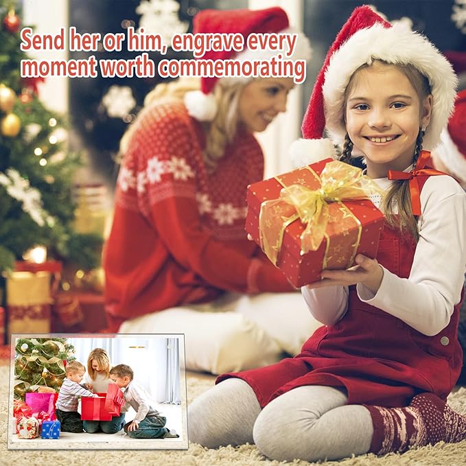 HELPLEX Picture Frames, 3 Pack 5x7 inch Acrylic Picture Frame Clear 5 x 7 Photo Frames Magnetic Picture Frames Ready for Tabletop Display, Effectively Protect Photos from Fading and Yellowing