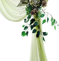 Backdrop Fabric Panel, Sage Green Sheer Chiffon, 30 In x 50 Ft