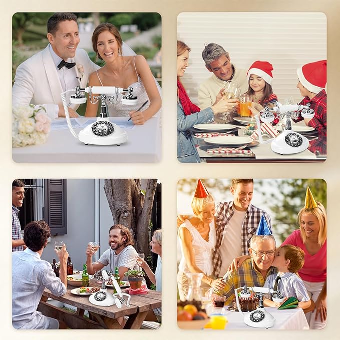 Audio Guest Book Phone, Vintage Retro Style with 8GB SD Card