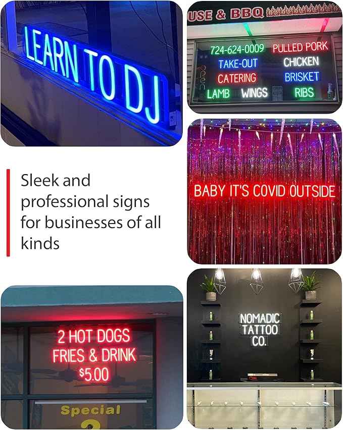SpellBrite GROWLERS Sign | Beer-Related Sign with Neon Look, Green LED Light Source | 33.0" x 6.3"