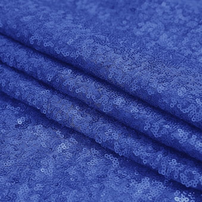 Sugargirl Navy Blue Sequin Backdrop Curtain 2 Panels 2FTx8FT Glitter Navy Blue Background Drapes Sparkle Photography Backdrop for Party Wedding Birthday Wall Decoration