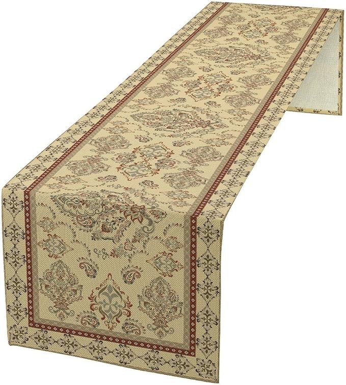 Vintage Farmhouse Flower Table Runner Boho Elegant Home Kitchen Table Dining Coffee Room Garden Party Wedding Decor 13x72in