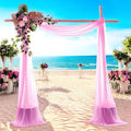 MDS Halloween Chiffon Draping Fabric - 1 Panel, 30" Wide x 50ft Long - Sheer Spooky Arbor & Canopy Drapery for Haunted House Backdrops, Party Ceilings, DIY Costumes & Themed Events - Bubblegum Pink