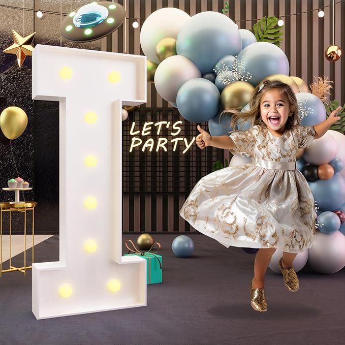 Party Supplies Light Up Marquee Letter I, 3 Ft Foam Board