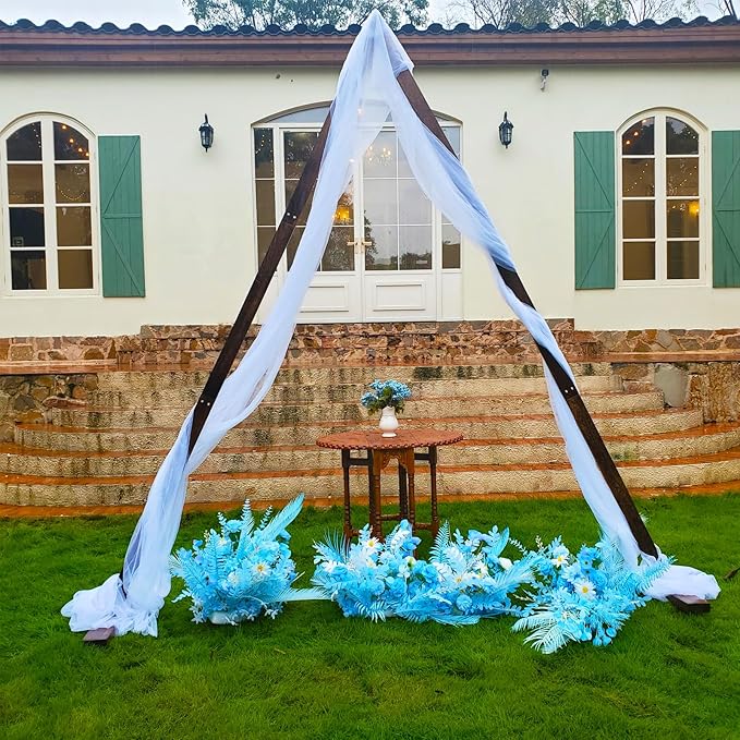 Wedding Arbor, Triangular Solid Wood Frame, Detachable, Unfinished