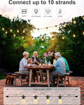 String Lights 150 FT Waterproof LED Warm White for Patio