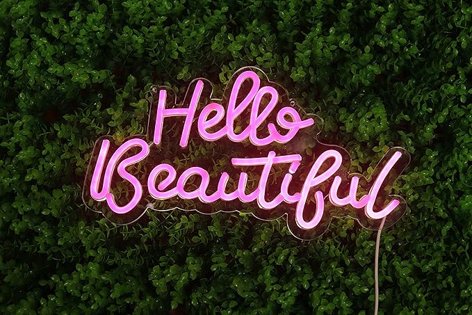 Lighted Neon Sign, 17.55 Inch LED Wall Décor with USB Power