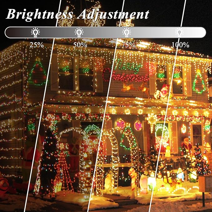 300 LED Color Changing Christmas Lights, 35 Colors 98FT String Lights Halloween Decorations, Waterproof Twinkle Fairy Light Clear Wire for Bedroom Indoor Outdoor Holiday Xmas Tree Wedding Party