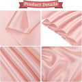 Rose Gold Satin Chair Sashes, 60 Pack, 7 x 108 Inches