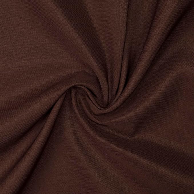 Gee Di Moda Rectangle Tablecloth - 60 x 84 Inch Chocolate Table Cloth for 5 Foot Rectangle Table - Heavy Duty Washable Fabric - for 5 Ft Buffet Table, Holiday Party, Dinner, Wedding & Baby Shower