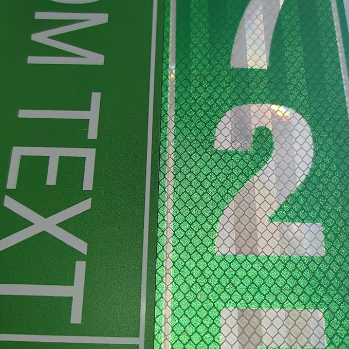 Custom Street Sign, Reflective Option, 14x36 Inch, Rust Free Aluminum,Weather/Fade Resistant,UV Protected