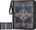 Card Binder for MTG Cards, Premium 9 Pocket Card Binder for Trading Cards, 720 Double Sided Pocket Collector Card Album for Standard Cards,Card Collection Folder for YGO/PTCG/Game Cards (Black Purple)