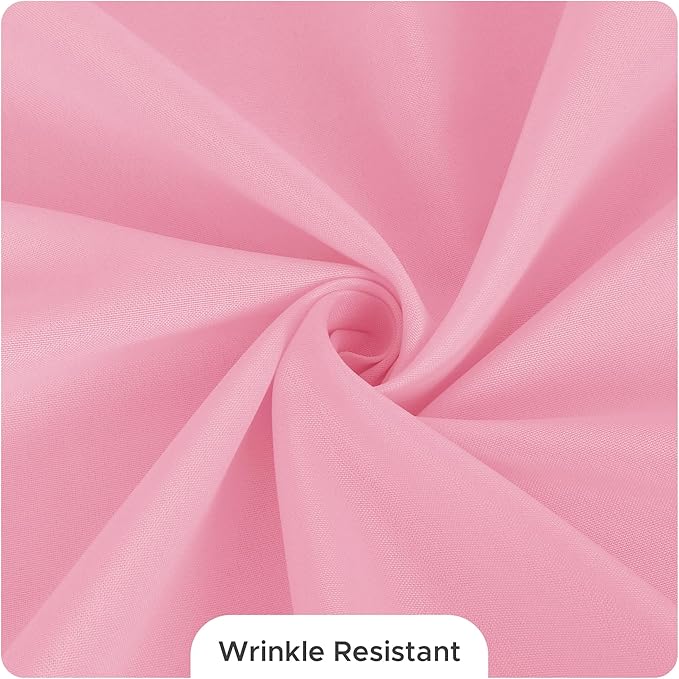 Fitable 8 Pack Table Cloth Rectangle Table: Stain and Wrinkle Resistant Tablecloth Rectangular, Washable Polyester Tablecloths for Wedding Party Dining Banquet Event Catering(Pink, 70x108 Inch)