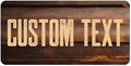 Custom Sign, Custom Street Sign, 11 Font Colors, 13 Font Styles, 4 Hole Options, 22 Sizes, 6x12 Inches, Rust Free DiBound, Fade Resistant, Made in USA by My Sign Center (Vintage Wood)