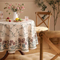Patdrea Designer Vintage Round Table Cloth – Linen