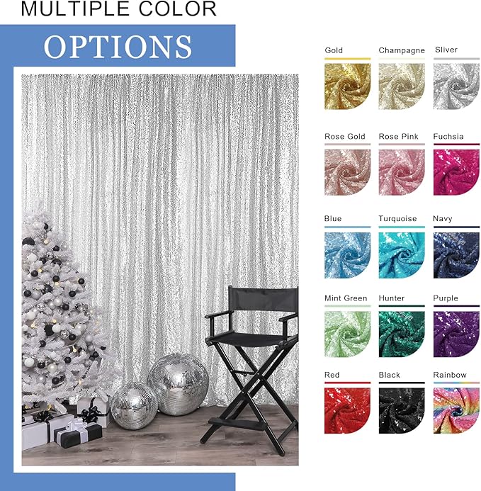 Backgrounds: Rose Pink Sequin Mesh, 2 x 8 FT, Pack of 2