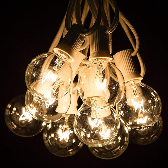 String Lights 100 Ft Vintage Edison Bulbs 105 Count Indoor Outdoor