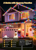 String Lights Solar Outdoor, 4 Pack 39ft Multicolor Strands
