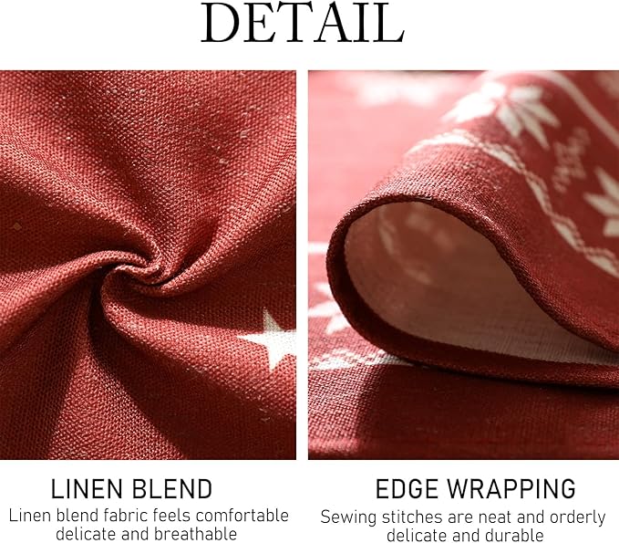 Square Tablecloth 67 x 67 Inch Linen Polyester Blend