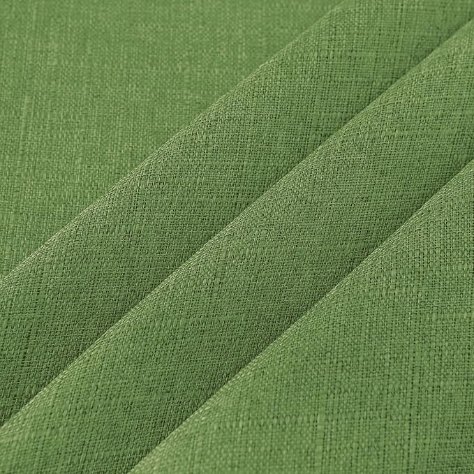 NLMUVW Round Table Cloth 36 Inch, Olive Green Linen Tablecloth Rustic Small Table Cover Water Resistant for Kitchen Dining Coffee
