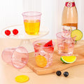 Cups 100 Count 12 oz Pink Disposable Plastic Wine Glasses