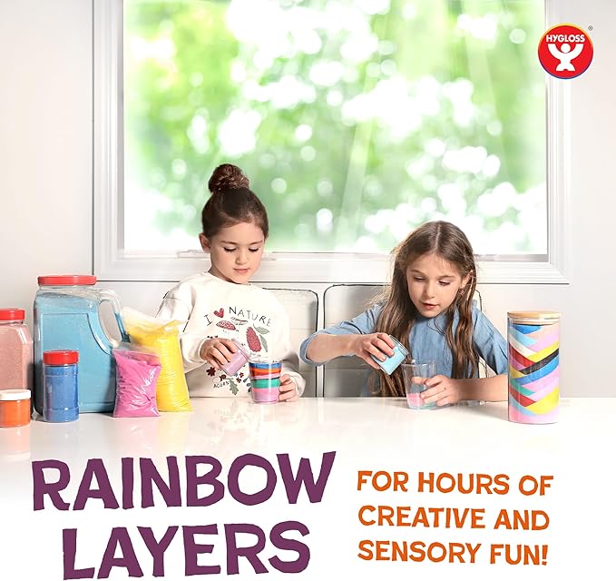 Hygloss Colored Sand for Crafts – 3 lb Bottle, Light Blue – Vibrant Colorful Fine Sensory Play Sand Art Kits for Kids – Classroom Activities for Children 3 4 5 6 7 8 9 10 11 12 – Safe for Ages 3+