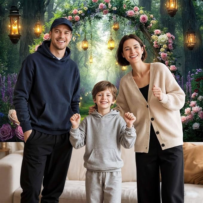 6x6ft Purple Flower Wedding Photography Backdrop Lavender Floral Wedding Bridal Photography Backdrop Anniversary Birthday Baby Shower Girl Party Banner Photo Booth Props Background Wall Decor