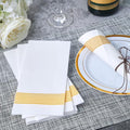 Gold Disposable Paper Napkins, 300 Count, 12 x 17 Inch 1-Ply