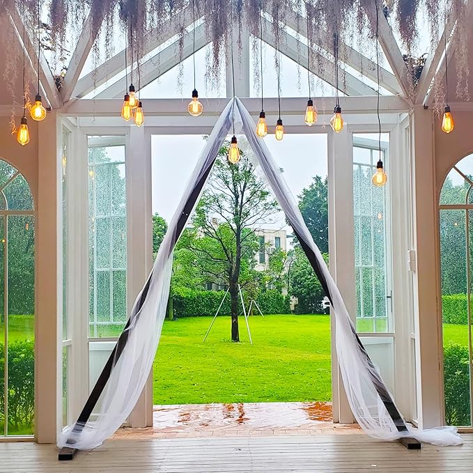 Wedding Arbor, Triangular Solid Wood Frame, Detachable, Unfinished
