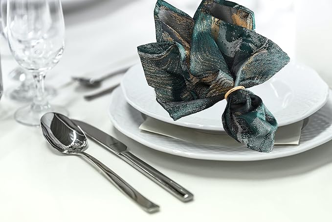 Gold Napkin Rings - 40 Pcs Stainless Steel Napkin Rings,Gold Rotundity Metal Napkin Ring for Table Settings Wedding Christmas Party Dinner Table