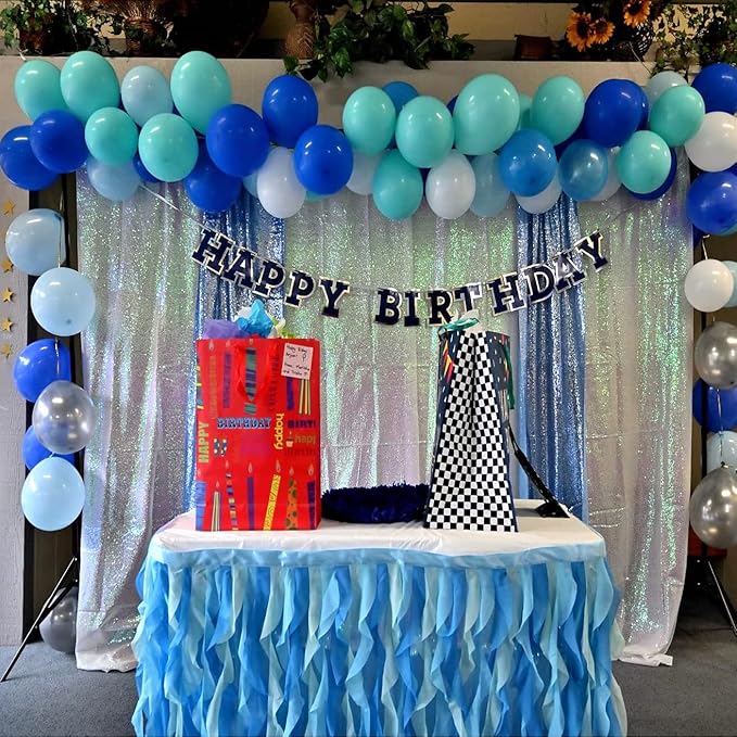 Backdrop Curtain: Iridescent Sequin, 10 x 10 Ft, Single Panel