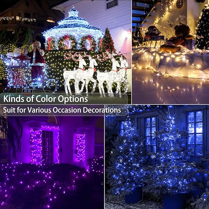 Indoor String Lights, 164ft RGB LED Color Changing with Remote