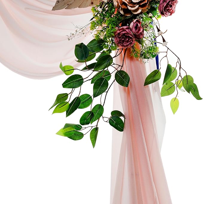 Backdrop Fabric Panel, Dusty Rose Sheer Chiffon, 30 in x 50 ft