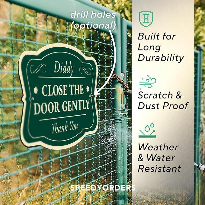 Custom Decorative Outdoor and Driveway Signs, Aluminum Waterproof Signs Made in USA, Forest Green 30x24 In