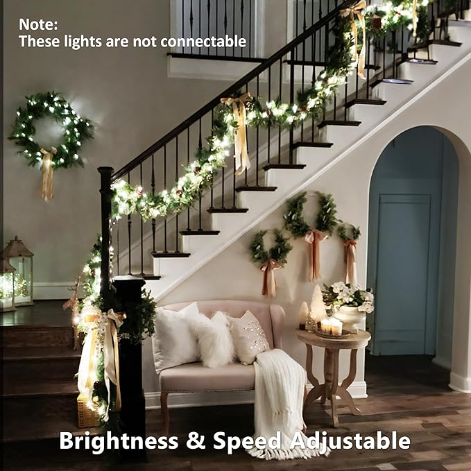 Indoor String Lights, 164ft RGB LED Color Changing with Remote