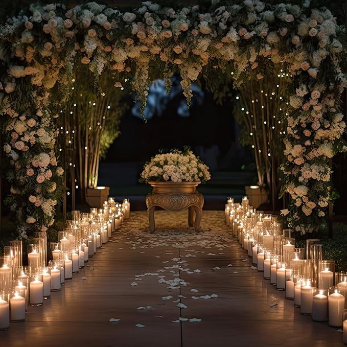 Thin Glass Cylinder Vases 2.5''/3.3'' Diameter 2mm Wall Thickness Clear Flowers Vase Hurricane Floating Candles Holders for Table Centerpieces Wedding Decor(3.3'' X 5.9'',7.9'',9.8'',36 Pcs)
