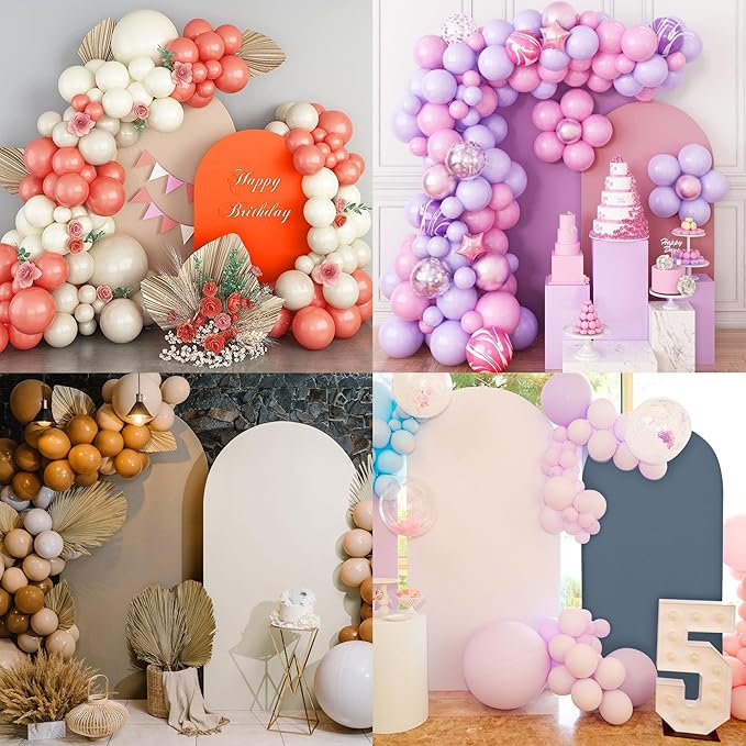 Wedding Arch Cover Spandex Arch Backdrop Cover 7.2FT Arch Backdrop Cover