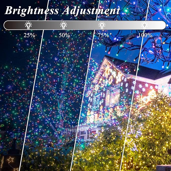 Indoor String Lights, 131ft 400 LED Fairy Lights with Remote, Multicolor