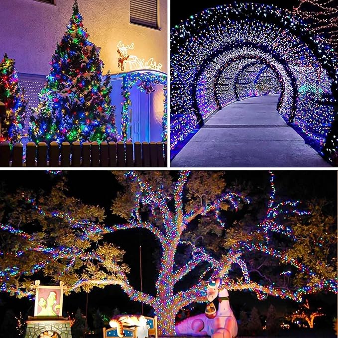 Warm White ⇋ Multicolor 66Ft 200LED Fairy Lights Plug in with Remote, Waterproof String Lights Outdoor 8 Modes Bedroom Decor, Twinkle Light for Girl's Room Garden Christmas Decorations